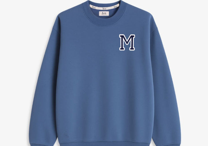 SUDADERA AZUL OCÉANO | INICIAL
