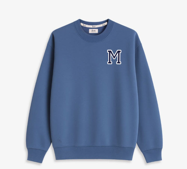 SUDADERA AZUL OCÉANO | INICIAL