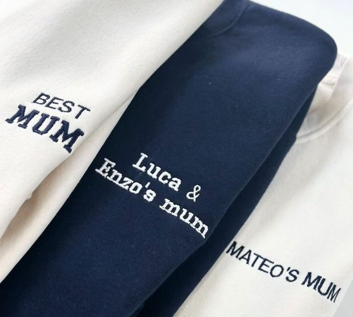 SUDADERA OFF WHITE | BORDADO PERSONALIZADO