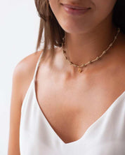 COLLAR NUDOS NEGRO | INICIAL MINI