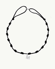 COLLAR NUDOS NEGRO | INICIAL MINI