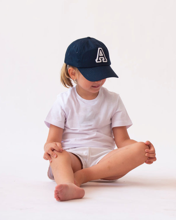 KIDS - NAVY BLUE CAP | INITIAL MINI