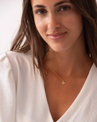 NEW - GOLD MINI INITIAL NECKLACE