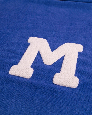 ROYAL BLUE TOWEL | INITIAL BIG CURL