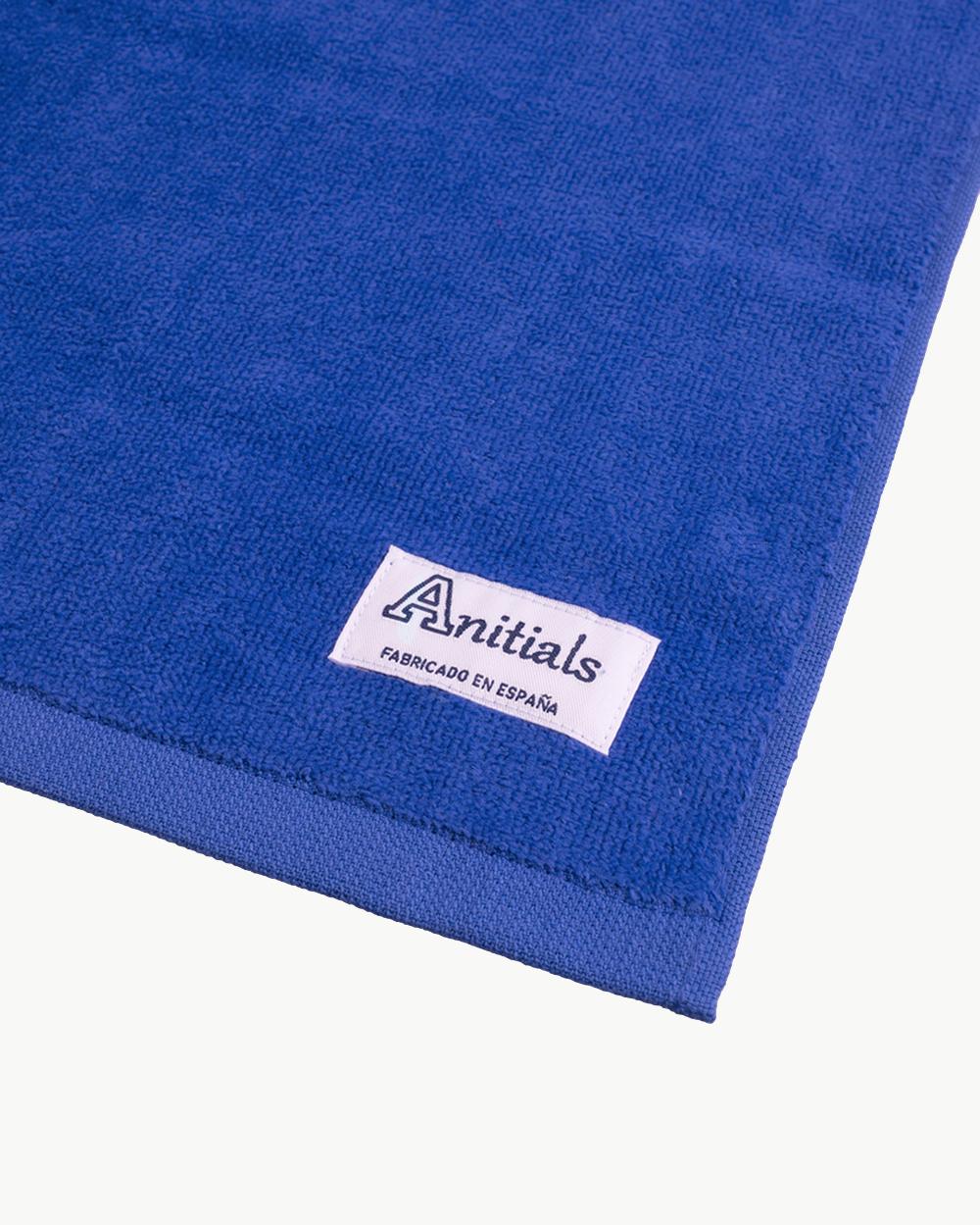 ROYAL BLUE TOWEL | INITIAL BIG CURL