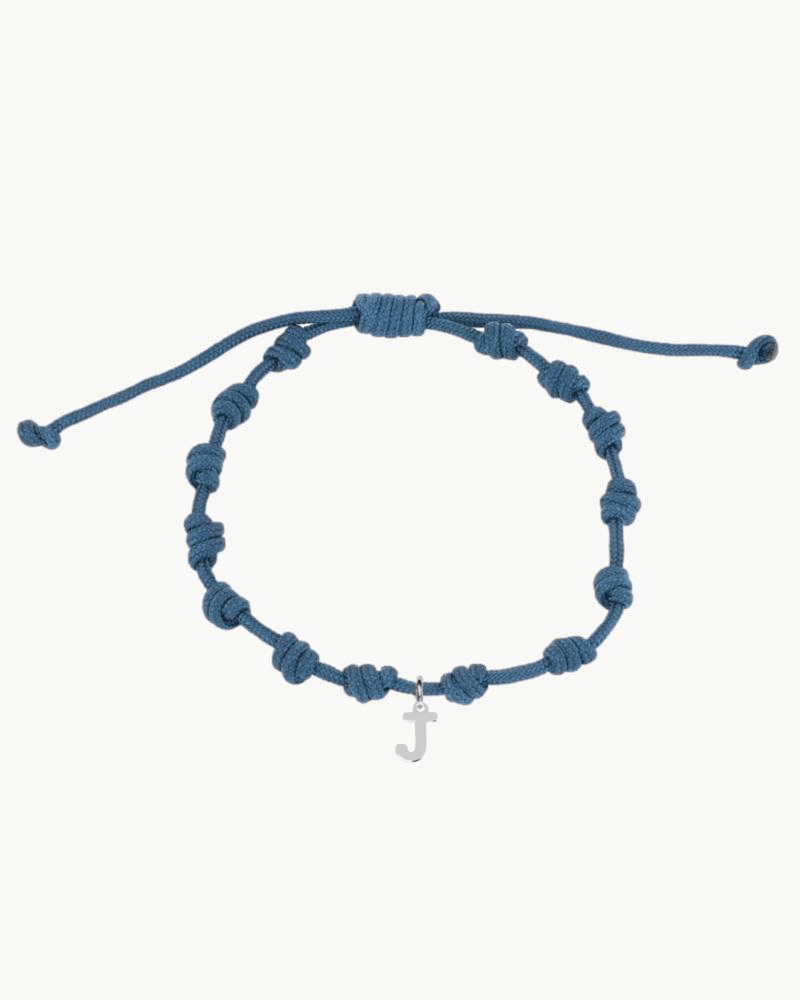 PULSERA NUDOS OCEAN BLUE | INICIAL MINI