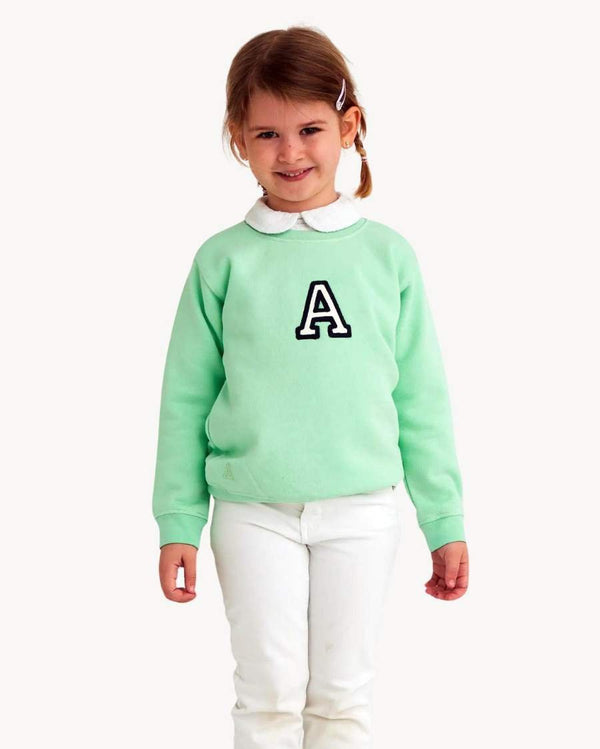 BABIES & KIDS MINT SWEATSHIRT | INITIAL