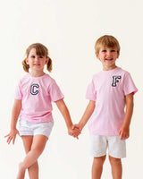 BABIES & KIDS - LIGHT PINK T-SHIRT | INITIAL MINI
