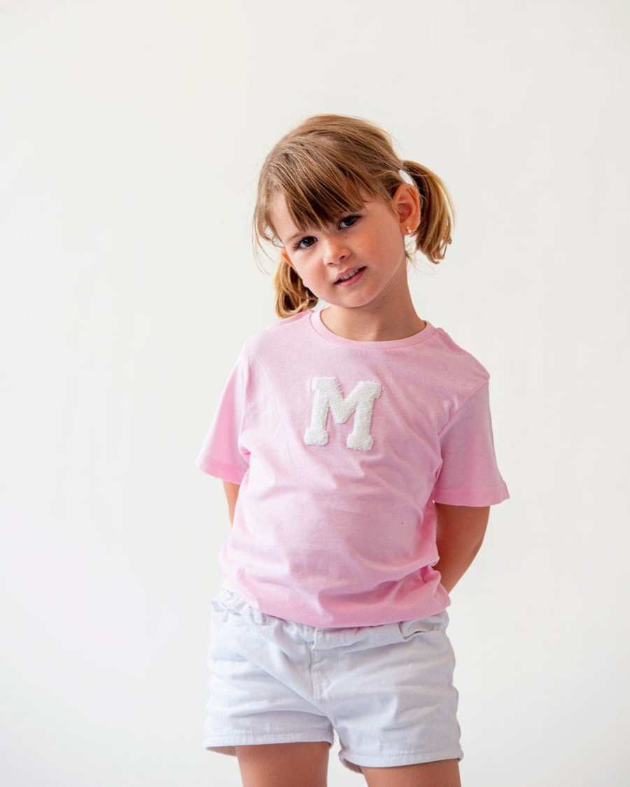 BABIES & KIDS - CAMISETA LIGHT PINK | INICIAL MINI RIZO ANITIALS