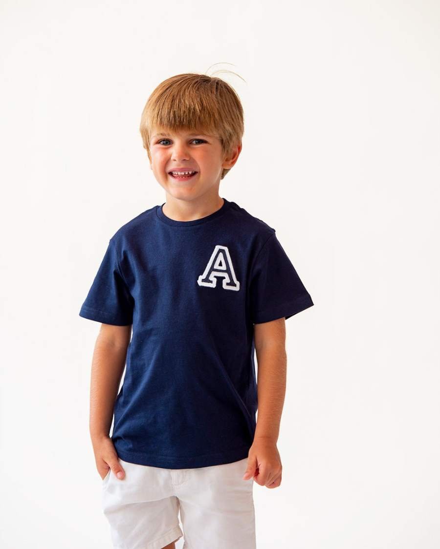 BABIES & KIDS - CAMISETA NAVY BLUE | INICIAL MINI