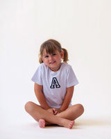 BABIES & KIDS - WHITE T-SHIRT | INITIAL MINI