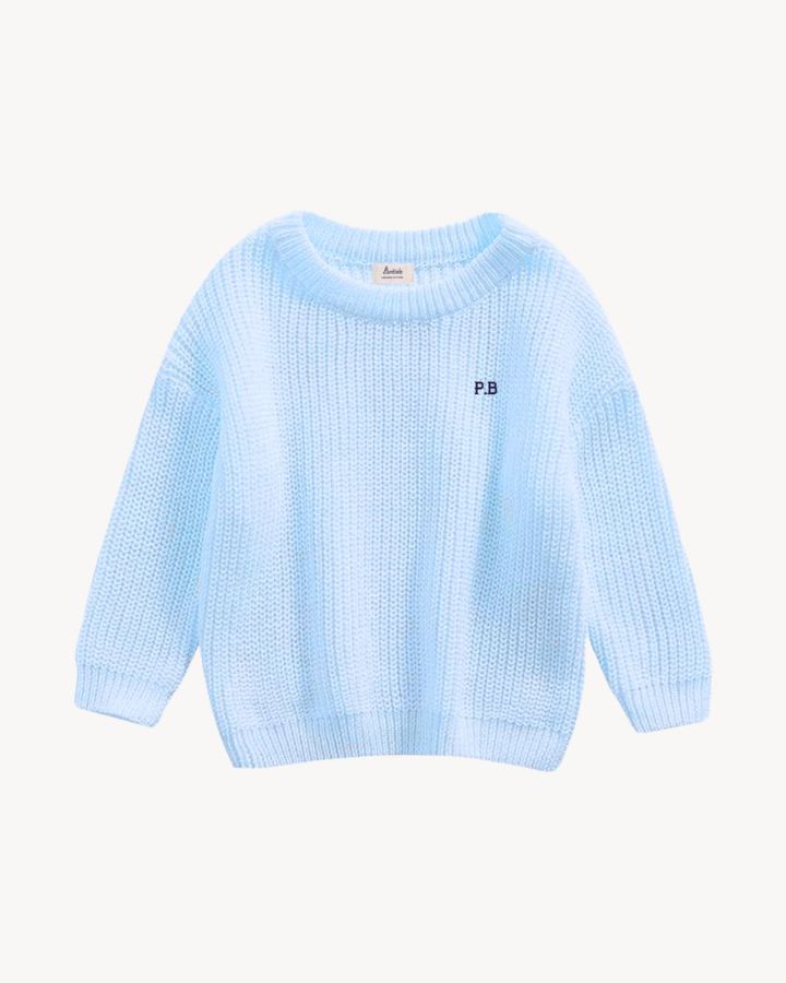 BABIES & KIDS - JERSEY AZUL CLARO | BORDADO MINIMALISTA