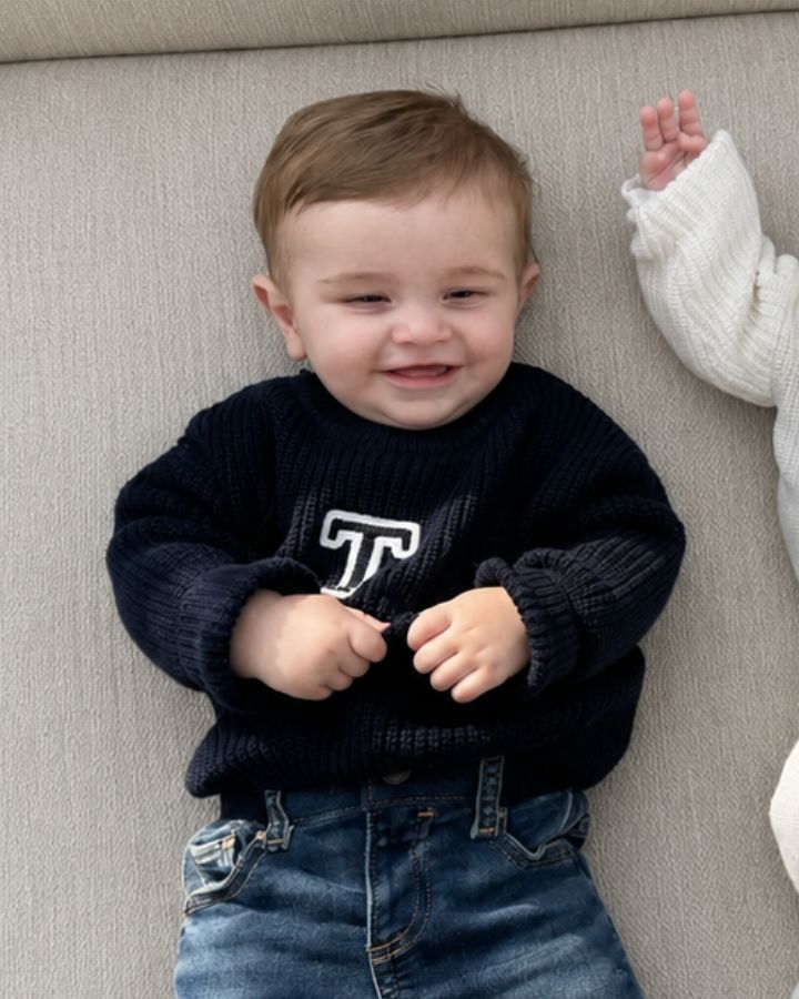 BABIES & KIDS - JERSEY AZUL MARINO | INICIAL