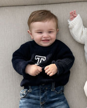 BABIES & KIDS - JERSEY AZUL MARINO | INICIAL