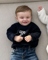 BABIES & KIDS - JERSEY AZUL MARINO | INICIAL