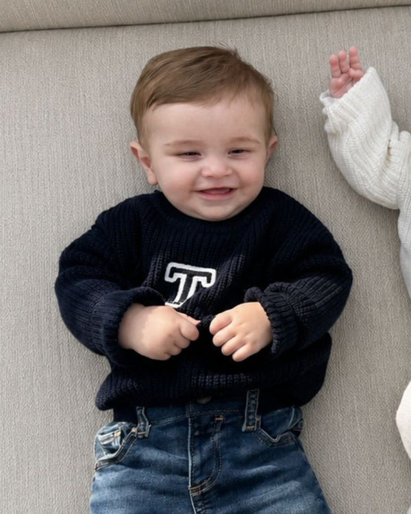 BABIES & KIDS - JERSEY AZUL MARINO | INICIAL