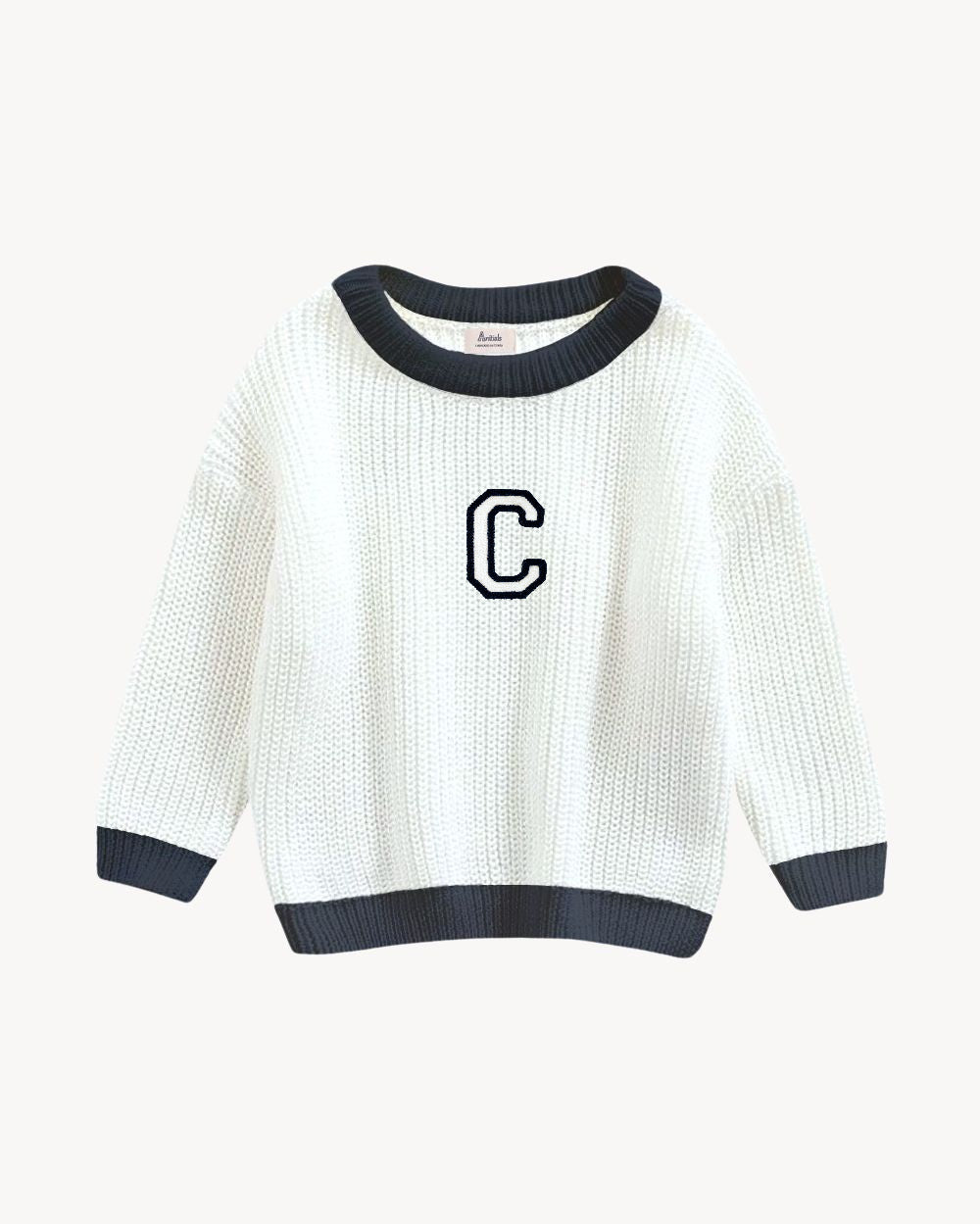 BABIES & KIDS - JERSEY OFF WHITE BICOLOR | INICIAL CLASSIC