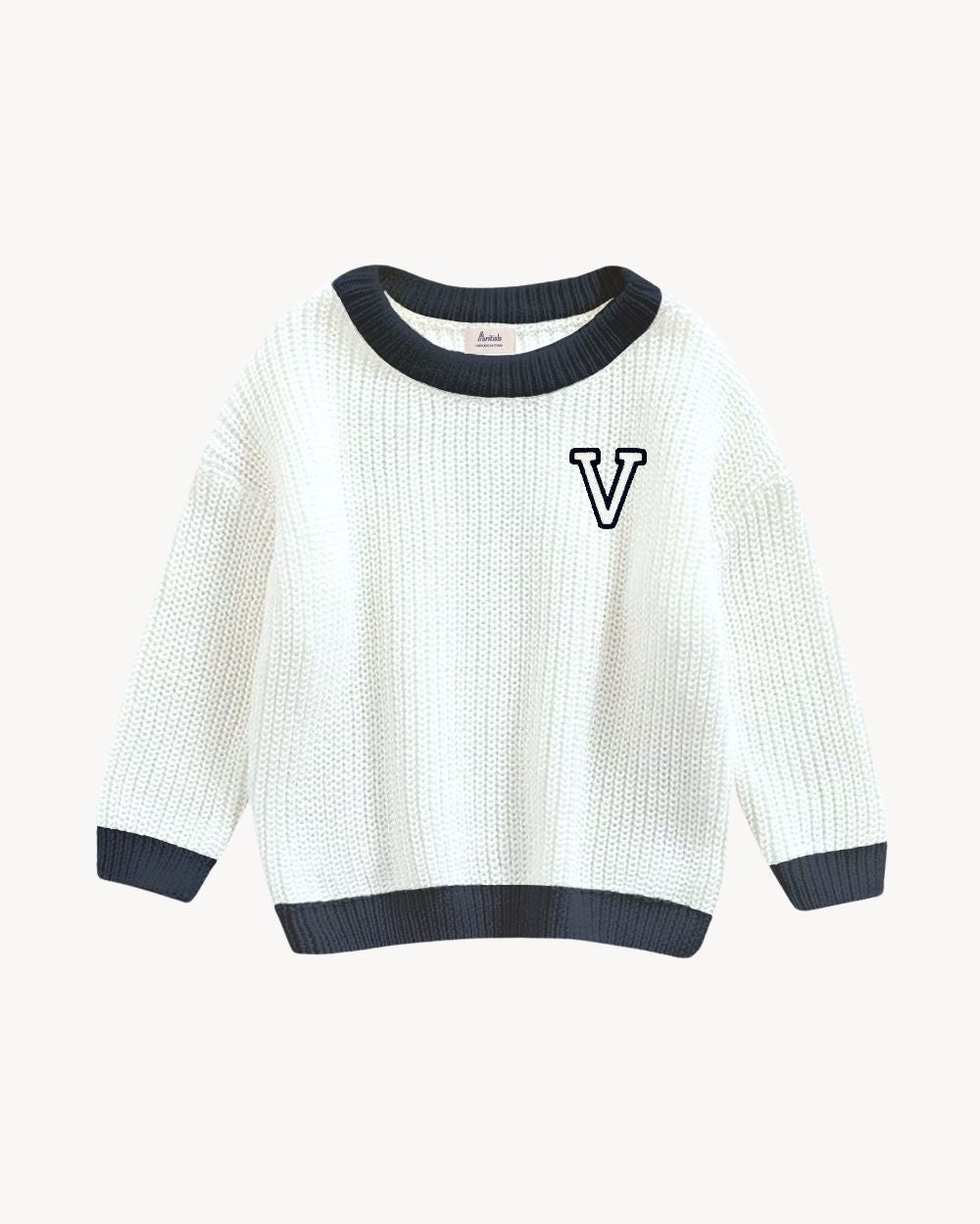 BABIES & KIDS - JERSEY OFF WHITE BICOLOR | INICIAL CLASSIC