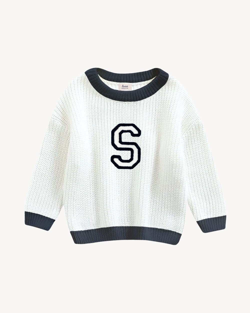 BABIES & KIDS - JERSEY OFF WHITE BICOLOR | INICIAL CLASSIC