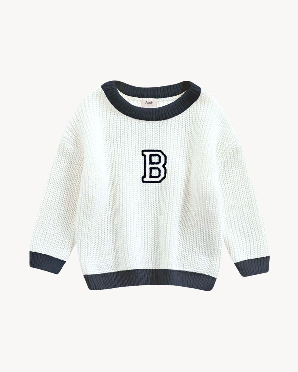 BABIES & KIDS - JERSEY OFF WHITE BICOLOR | INICIAL CLASSIC