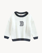 BABIES & KIDS - JERSEY OFF WHITE BICOLOR | INICIAL CLASSIC
