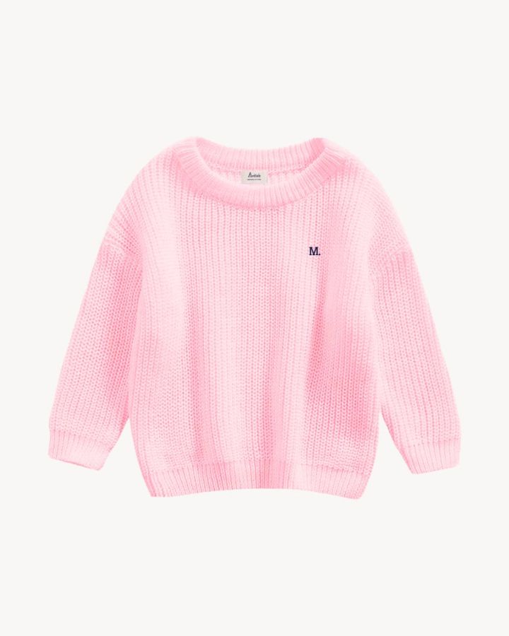 BABIES & KIDS - JERSEY ROSA CLARO | BORDADO MINIMALISTA