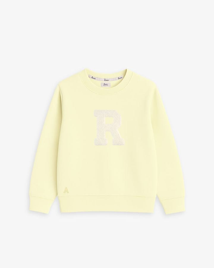 BABIES & KIDS - SUDADERA AMARILLO PASTEL | INICIAL