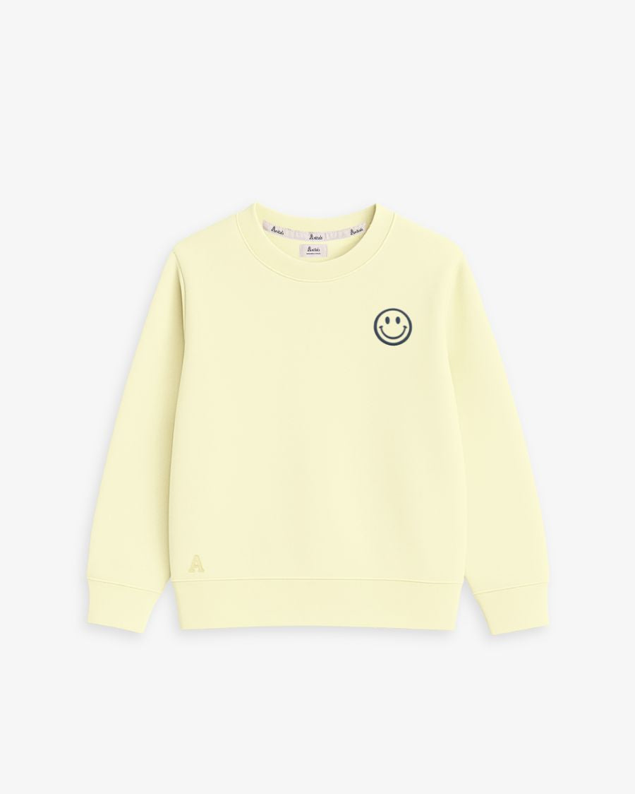 BABIES & KIDS - SUDADERA AMARILLO PASTEL | SMILE