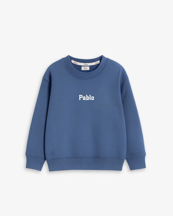 BABIES & KIDS - OCEAN BLUE SWEATSHIRT | CUSTOM EMBROIDERY