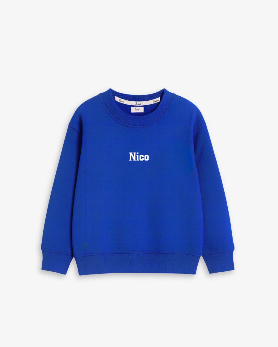 BABIES & KIDS - SUDADERA AZUL ROYAL | BORDADO PERSONALIZADO