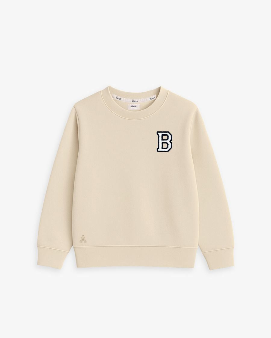 BABIES & KIDS - SUDADERA BEIGE | INICIAL