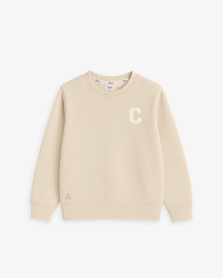 BABIES & KIDS - SUDADERA BEIGE | INICIAL