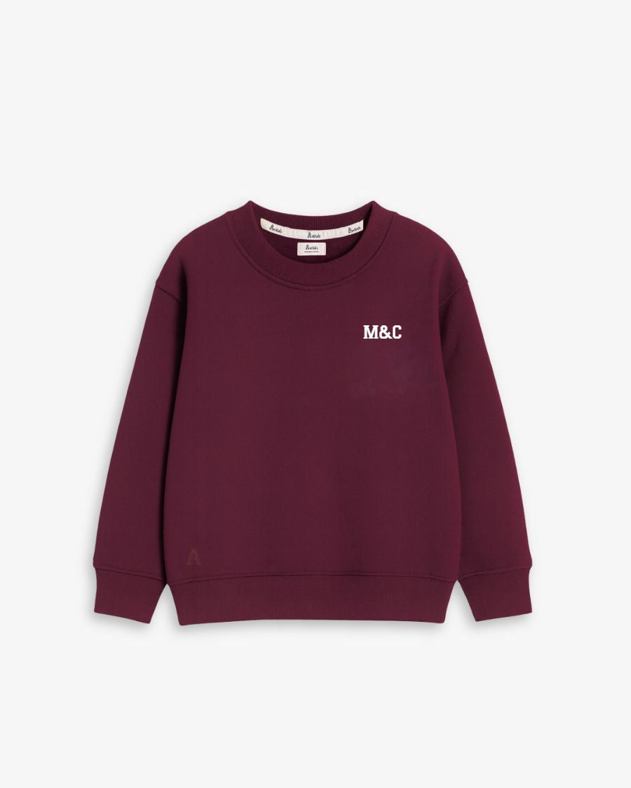 BABIES & KIDS - SUDADERA GRANATE | BORDADO PERSONALIZADO