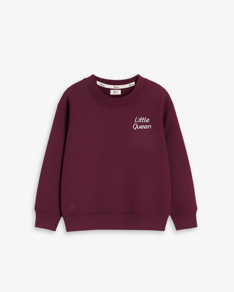 BABIES & KIDS - SUDADERA GRANATE | BORDADO PERSONALIZADO