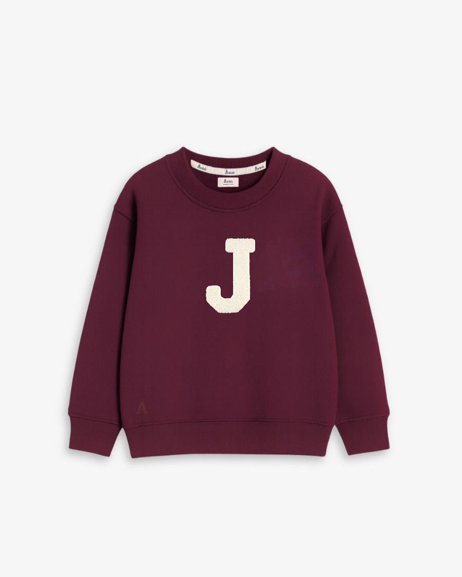 BABIES & KIDS - SUDADERA GRANATE | INICIAL