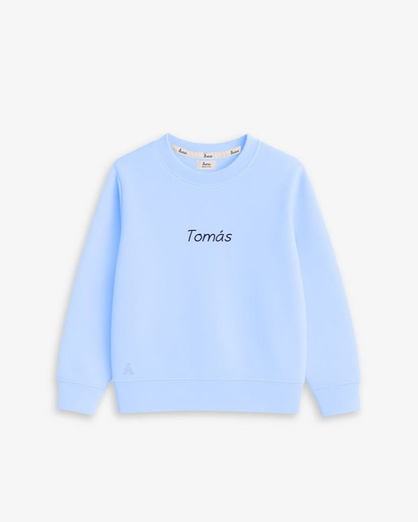 BABIES & KIDS - LIGHT BLUE SWEATSHIRT | CUSTOM EMBROIDERY