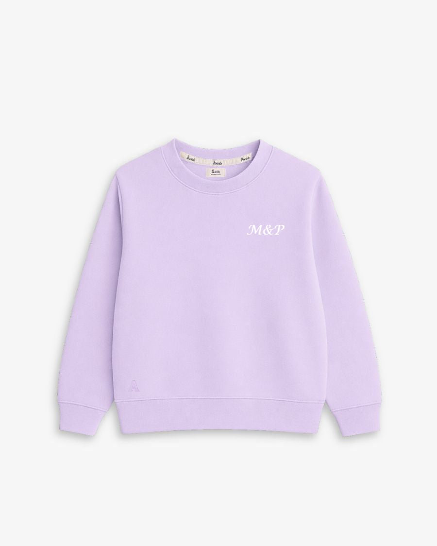 BABIES & KIDS - SUDADERA MALVA | BORDADO PERSONALIZADO