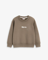 BABIES & KIDS - CHOCOLATE BROWN SWEATSHIRT | CUSTOM EMBROIDERY