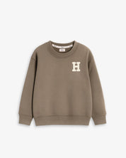 BABIES & KIDS - SUDADERA MARRÓN CHOCOLATE | INICIAL