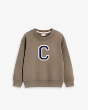 BABIES & KIDS - SUDADERA MARRÓN CHOCOLATE | INICIAL