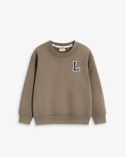 BABIES & KIDS - SUDADERA MARRÓN CHOCOLATE | INICIAL