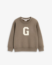 BABIES & KIDS - SUDADERA MARRÓN CHOCOLATE | INICIAL