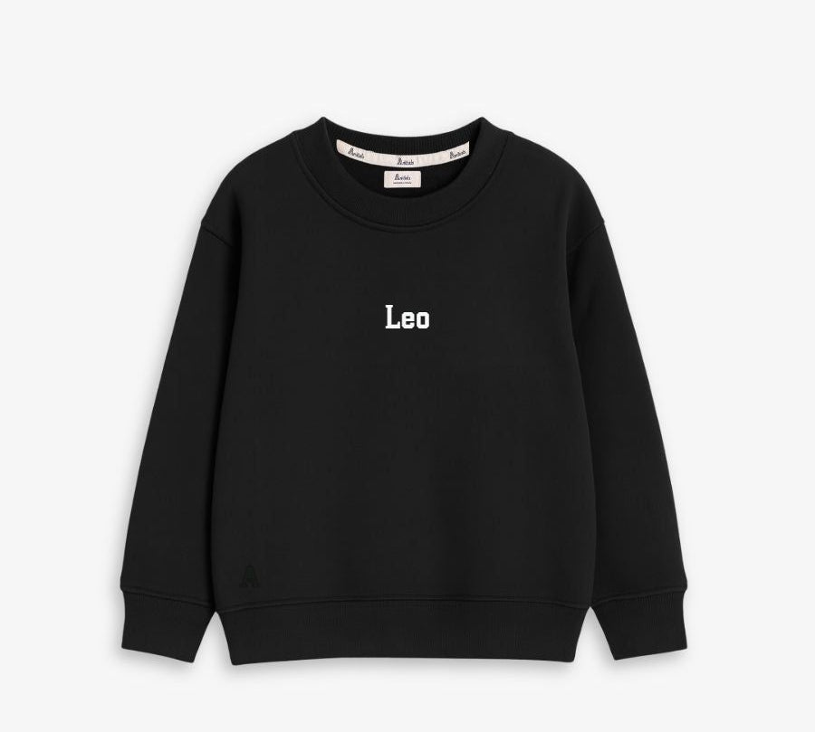 BABIES &amp; KIDS - SUDADERA NEGRA | BORDADO PERSONALIZADO