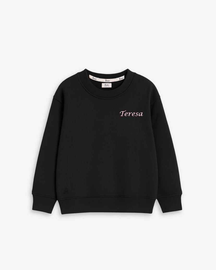 BABIES & KIDS - SUDADERA NEGRA | BORDADO PERSONALIZADO