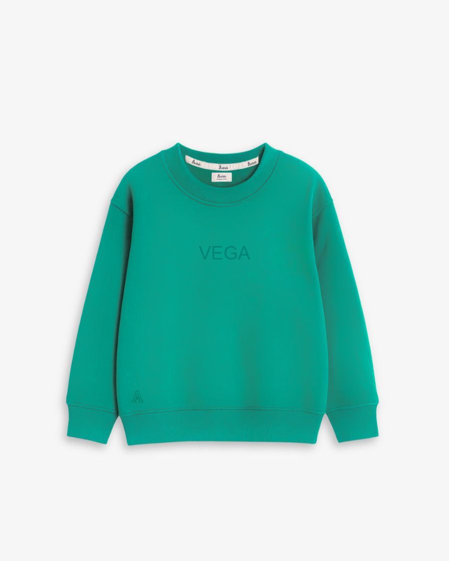 BABIES & KIDS - SUDADERA VERDE KELLY | BORDADO PERSONALIZADO