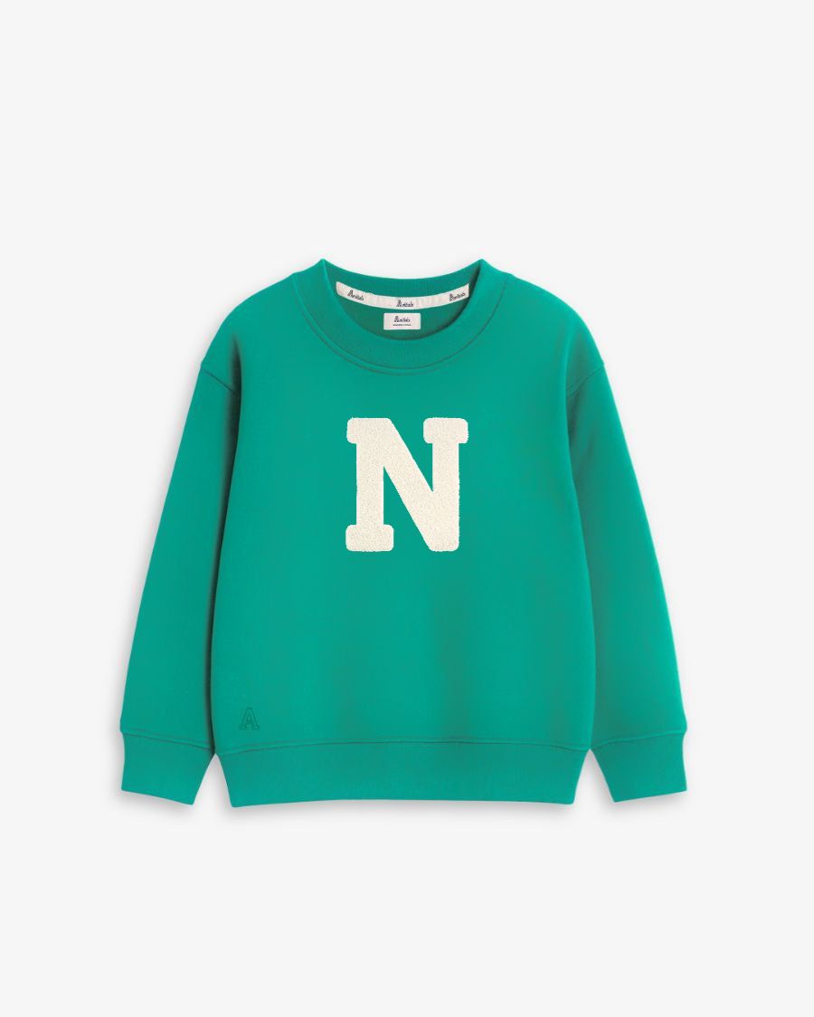 BABIES & KIDS - SUDADERA VERDE KELLY | INICIAL 