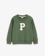 BABIES & KIDS - SUDADERA VERDE OLIVA | INICIAL