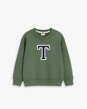 BABIES & KIDS - SUDADERA VERDE OLIVA | INICIAL
