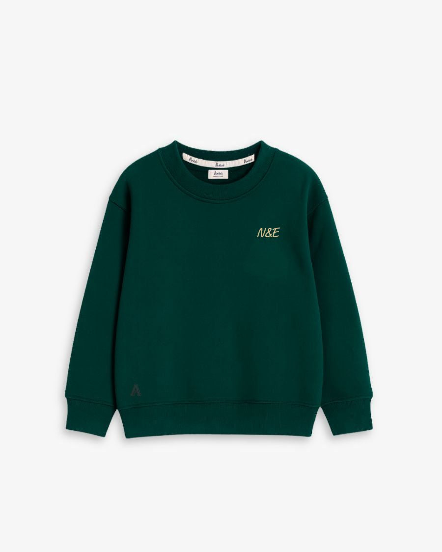 BABIES & KIDS - SUDADERA VERDE OSCURO | BORDADO PERSONALIZADO
