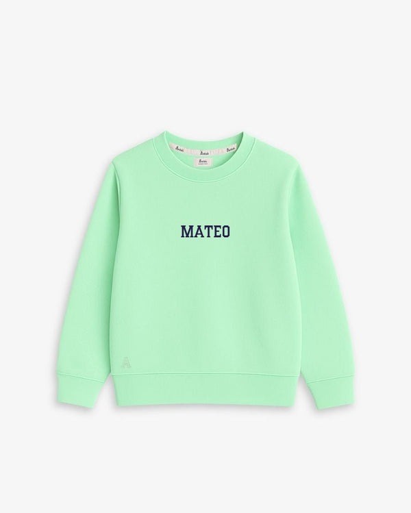 BABIES & KIDS - MINT SWEATSHIRT | CUSTOM EMBROIDERY